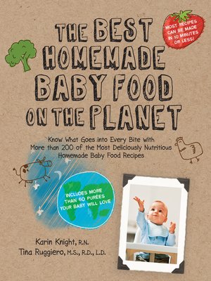 cover image of The Best Homemade Baby Food: Your Baby's Early Nutrition: Food Recipes-Includes More Than 60 Purees Your Baby Will Love